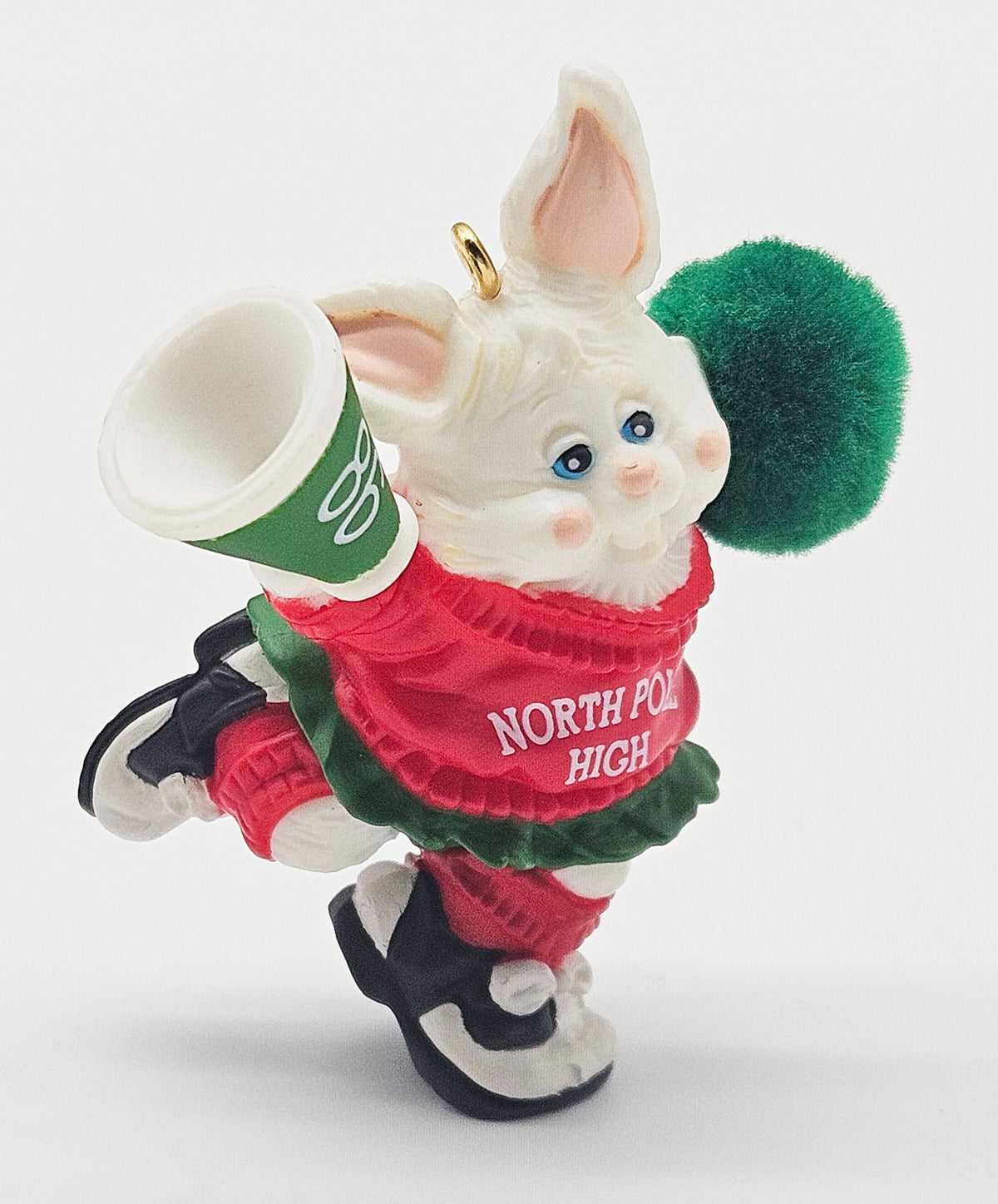 Hallmark Keepsake – “Rah Rah Rabbit” — ornament view
