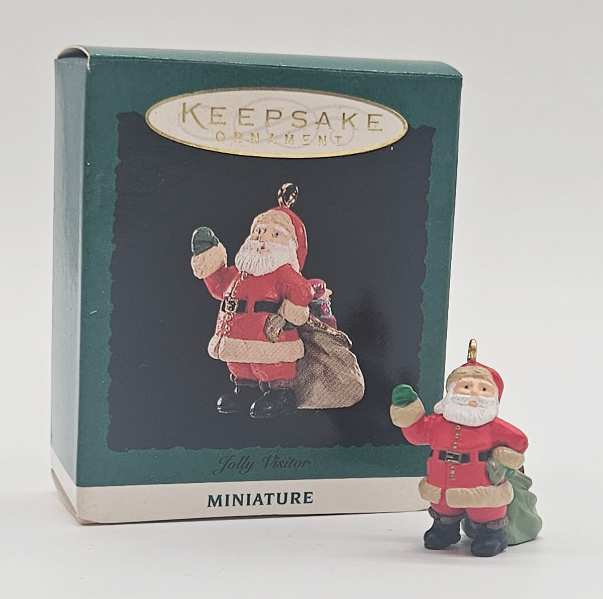 Hallmark Keepsake – “Miniature Jolly Visitor” — with original box