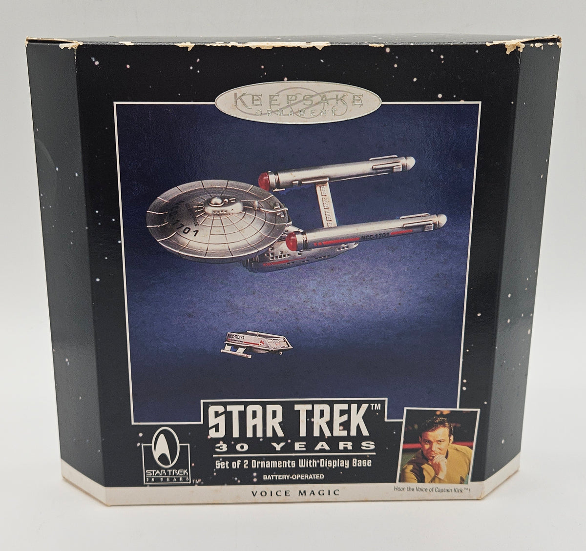 1996 Hallmark Keepsake 30 Years: Enterprise and Galileo – box