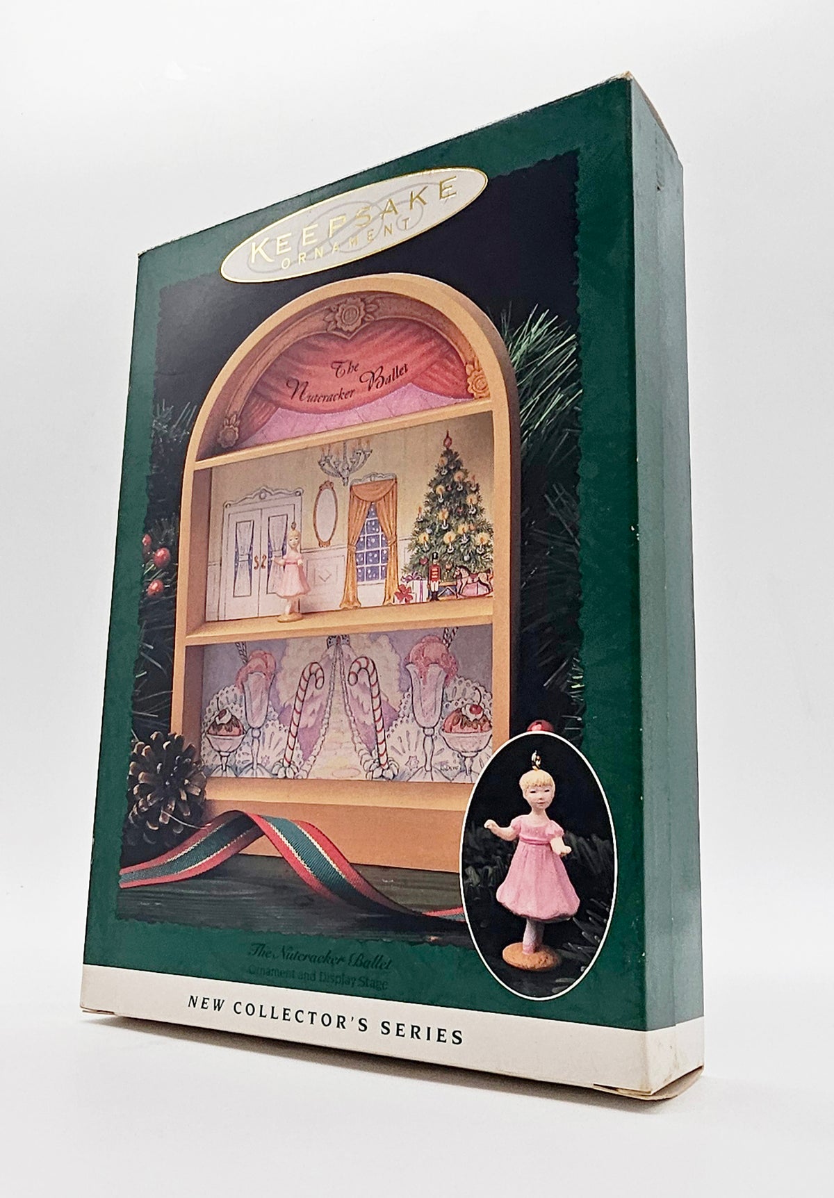 1996 Hallmark Keepsake The Nutcracker Ballet: Stage and Clara – box