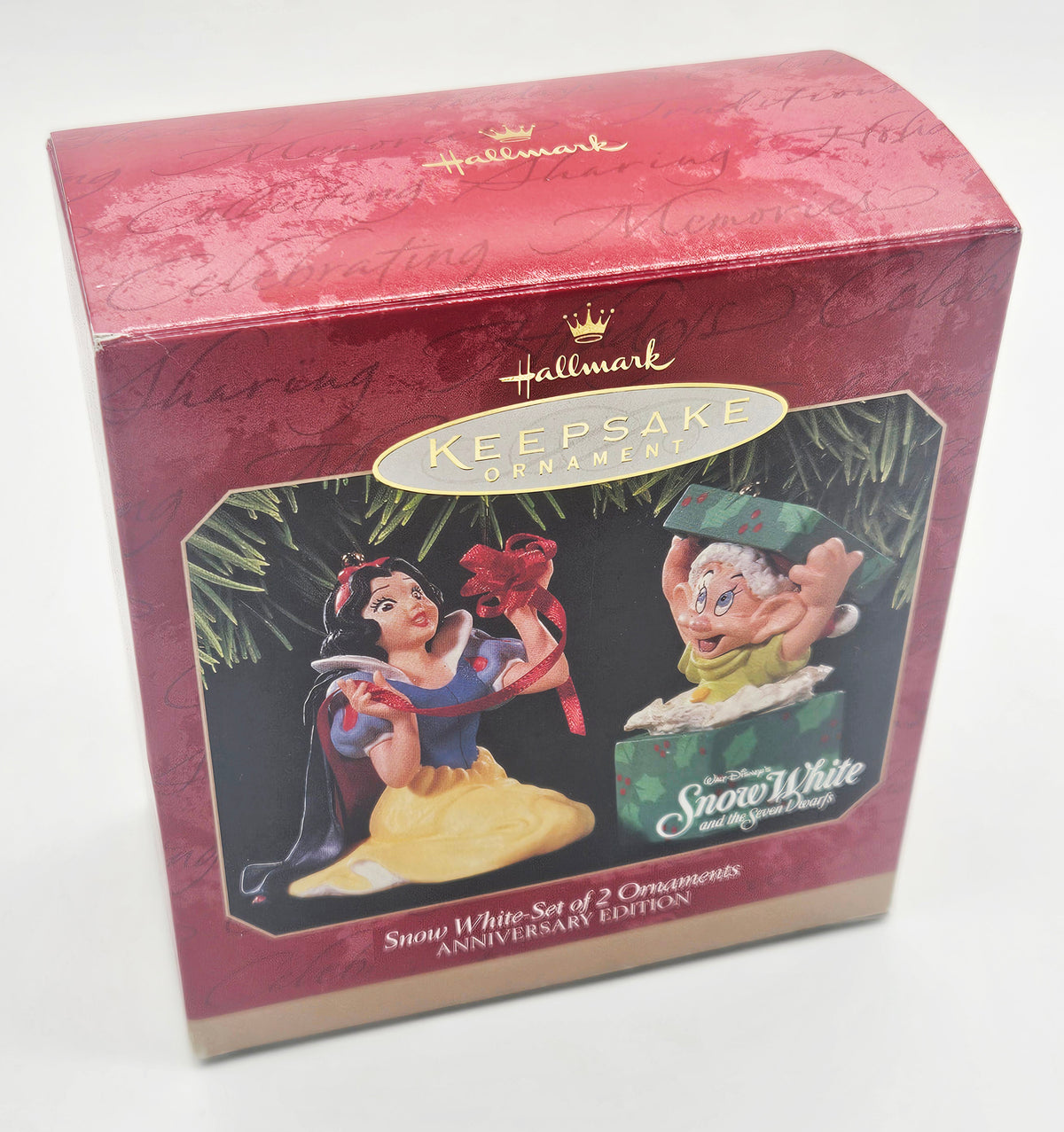 Hallmark Keepsake – “Disney Snow White Set of 2 Anniversary Edition” — original packaging
