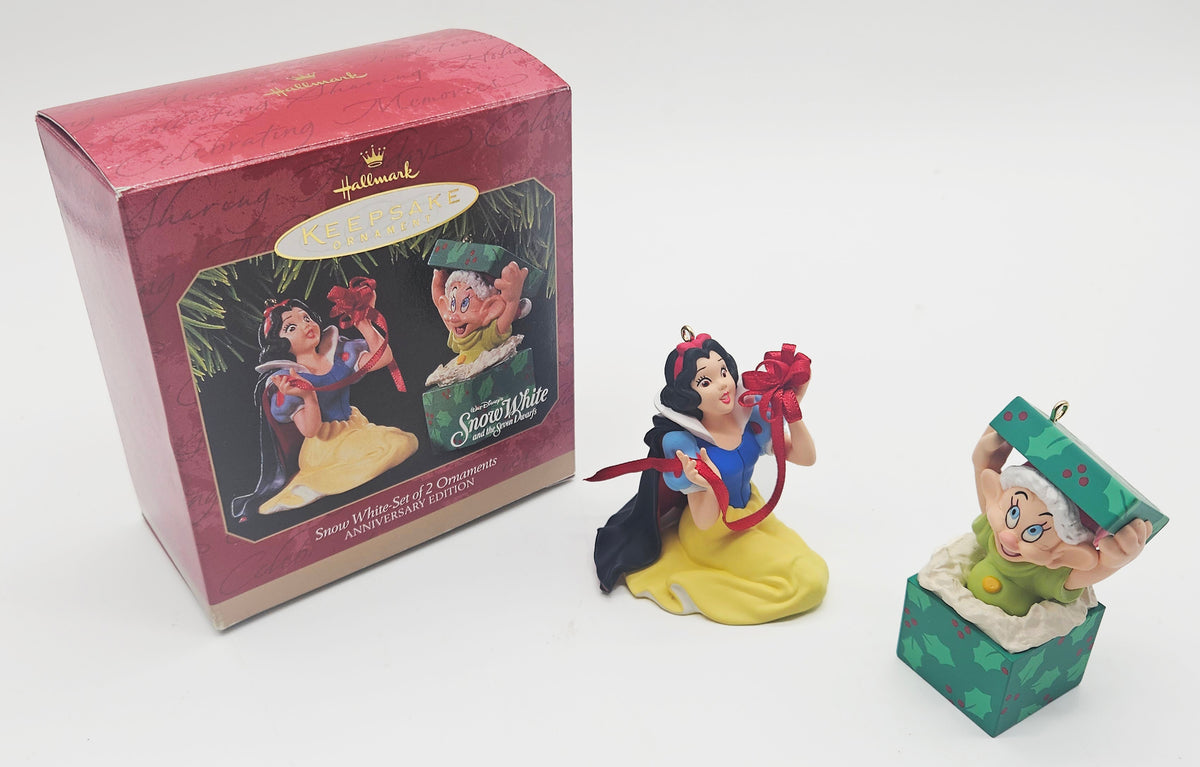 Hallmark Keepsake – “Disney Snow White Set of 2 Anniversary Edition” — with original box