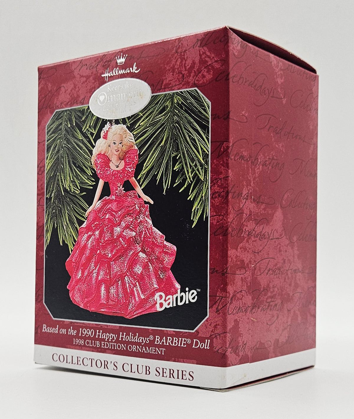 1998 Hallmark Keepsake Happy Holidays Barbie No. 3 (QXC4493) — box