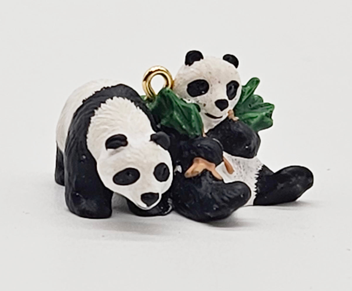 Hallmark Keepsake – “Miniature Noah's Ark Peaceful Pandas” — ornament view