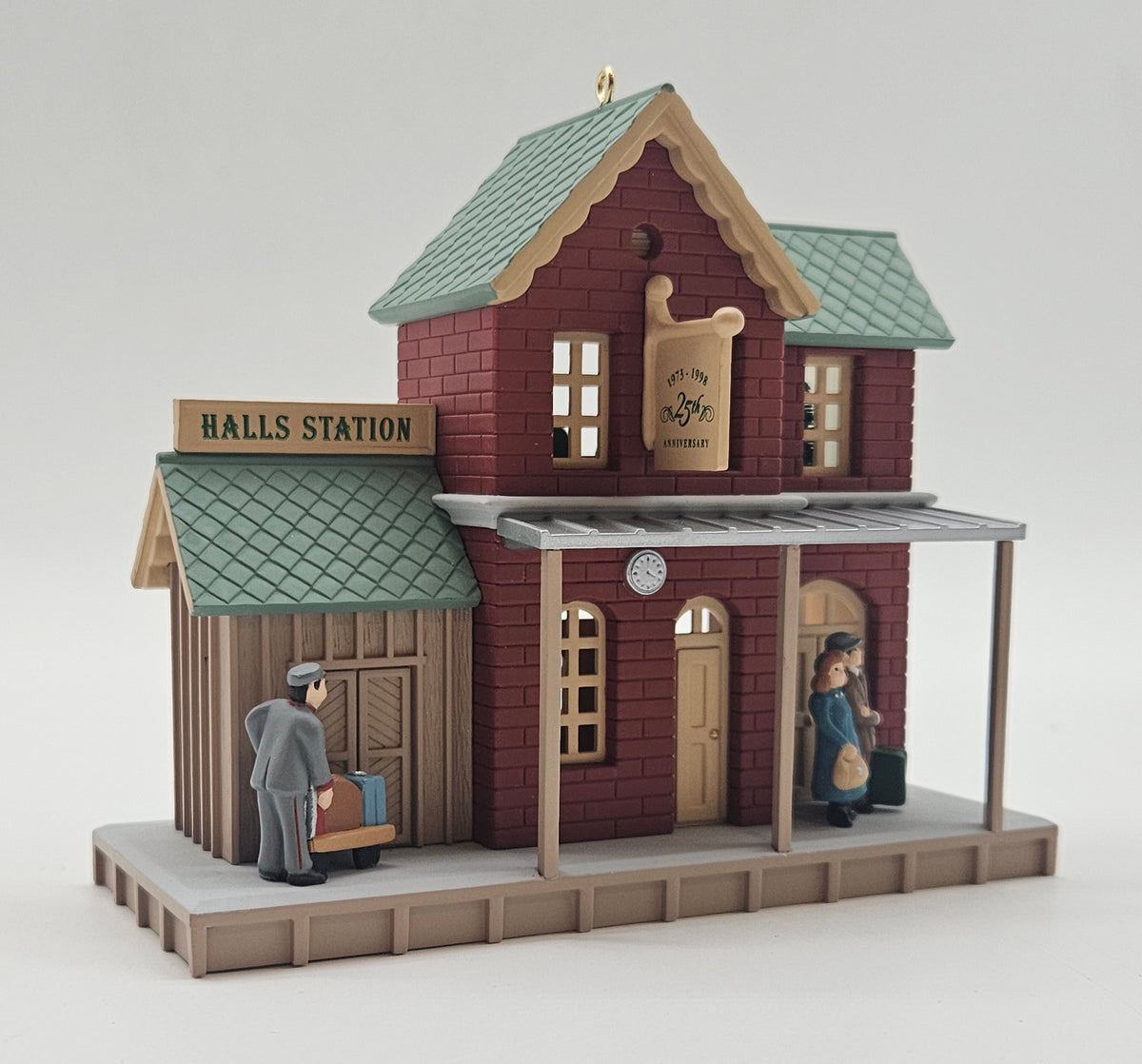 Hallmark Keepsake – “Hall's Station Anniversary” — ornament view