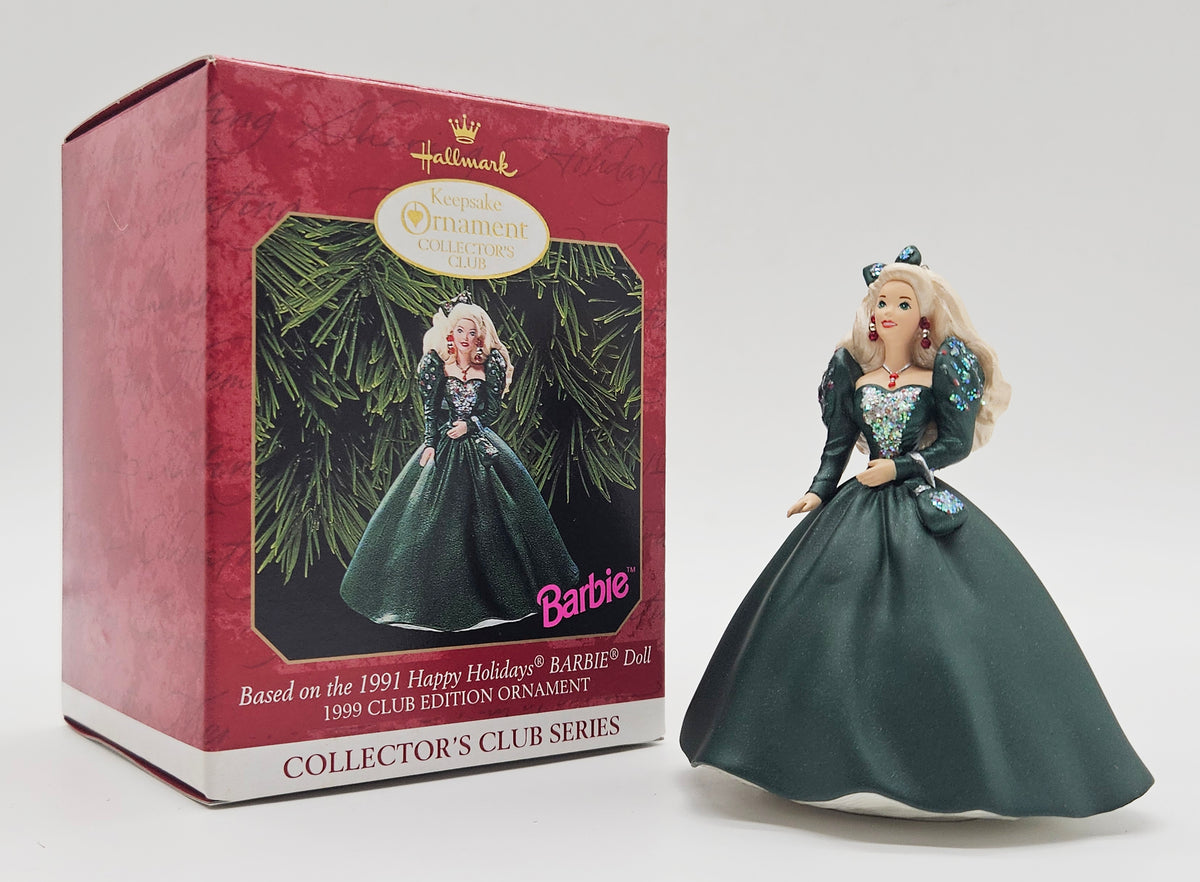 1999 Hallmark Keepsake Happy Holidays Barbie No. 4 (QXC4507) — with box