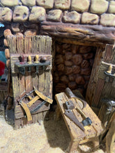Load image into Gallery viewer, Dept 56- Little Town of Bethlehem "Carpenter's Shop" set of 3- see note