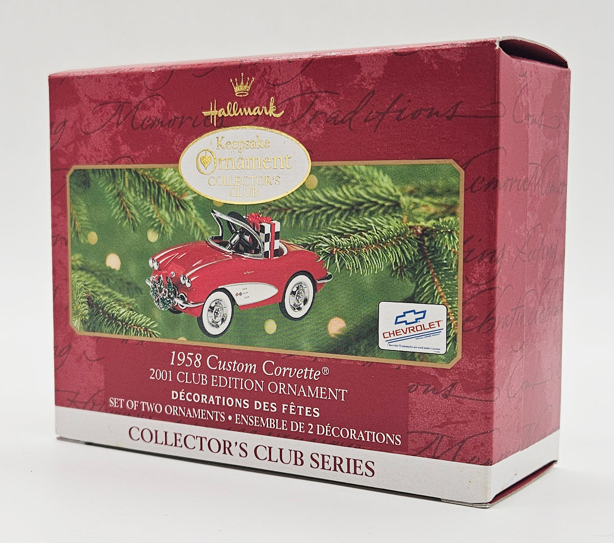 2001 Hallmark Keepsake 1958 Custom Corvette (QXC4505) — box
