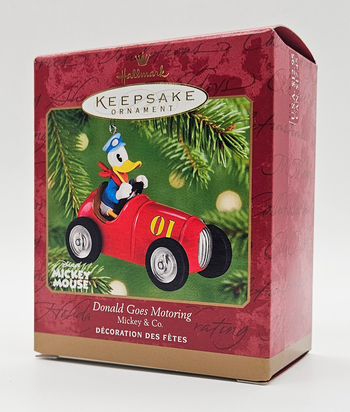 2001 Hallmark Keepsake Donald Goes Motoring (QXD4122) — box
