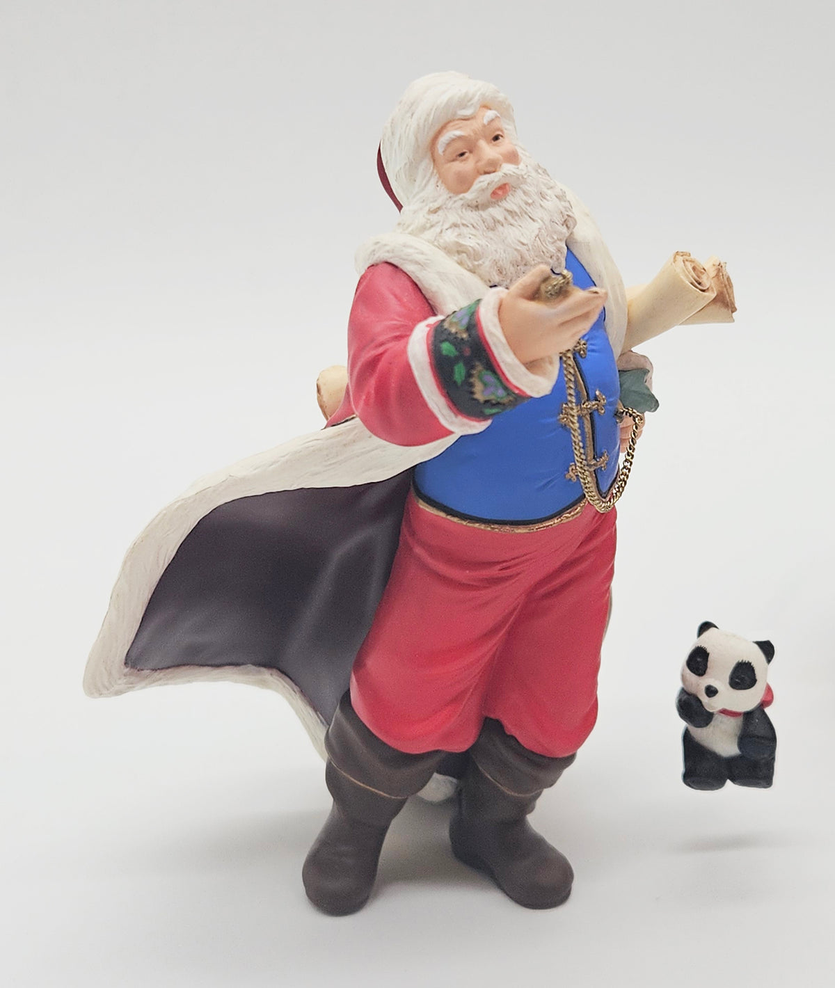 Hallmark Keepsake – “Santa Claus with Miniature Panda Bear” — ornament view