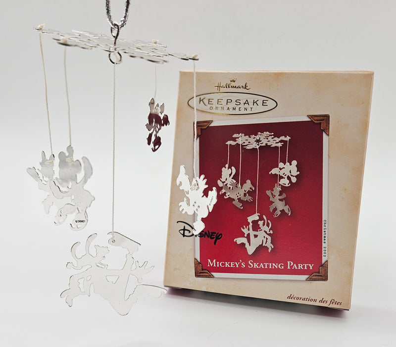 2002 Hallmark Keepsake Mickey’s Skating Party (QXD4913) — with box and mobile