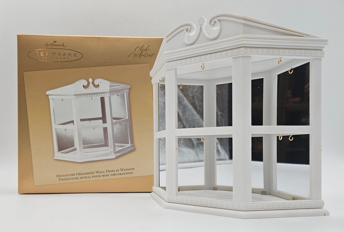 Hallmark Keepsake – “Miniature Ornament Wall Display Window” — with original box