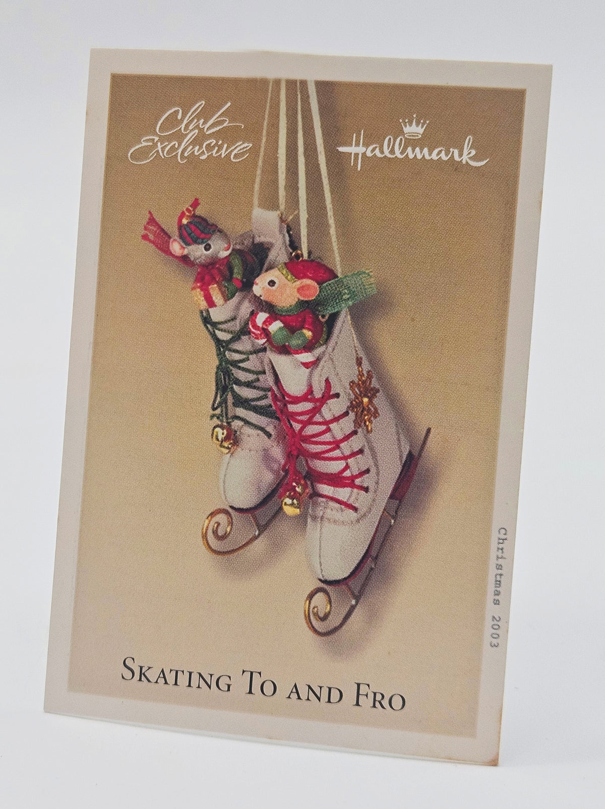 2003 Hallmark Keepsake Skating to and Fro – club card