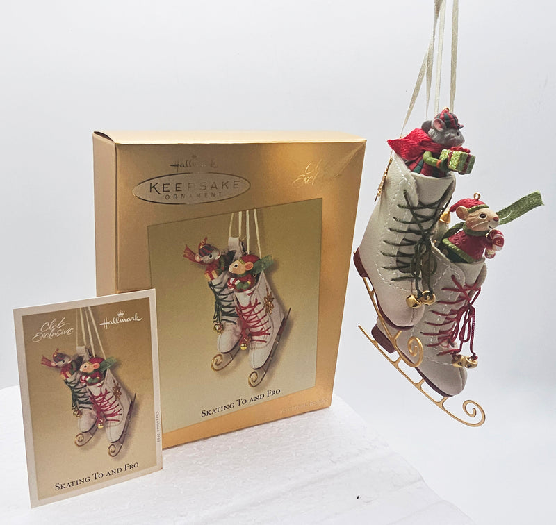 2003 Hallmark Keepsake Skating to and Fro – with box and club card