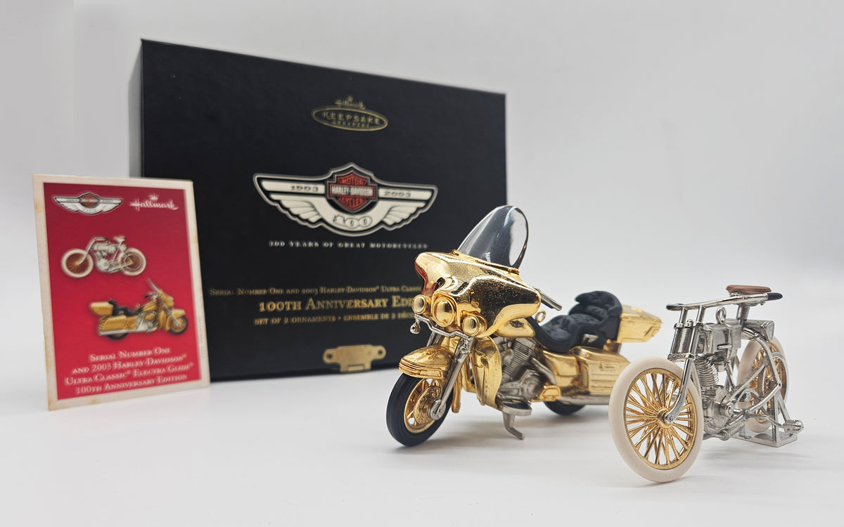 Hallmark Keepsake – “Harley Davidson Serial Number One 100th Anniversary Set” — with original box