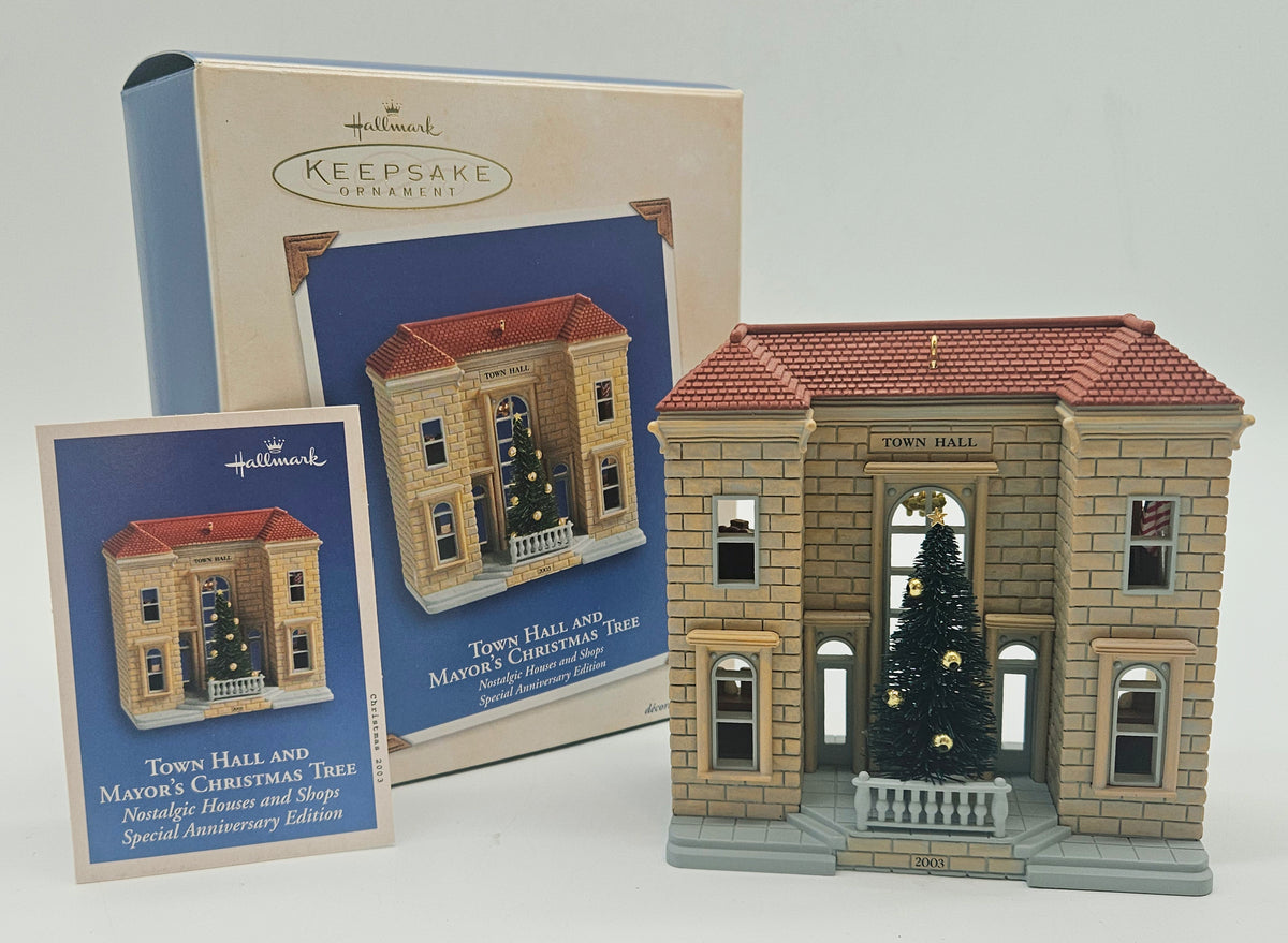 Hallmark Keepsake – “Town Hall and Mayor's Christmas Tree” — with original box