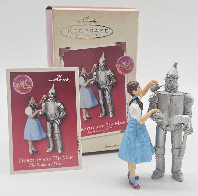2003 Dorothy and Tin Man — ornament with original box and memory card