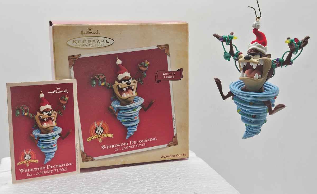 Hallmark Keepsake – “Looney Tunes Whirlwind Decorating Taz” — with original box