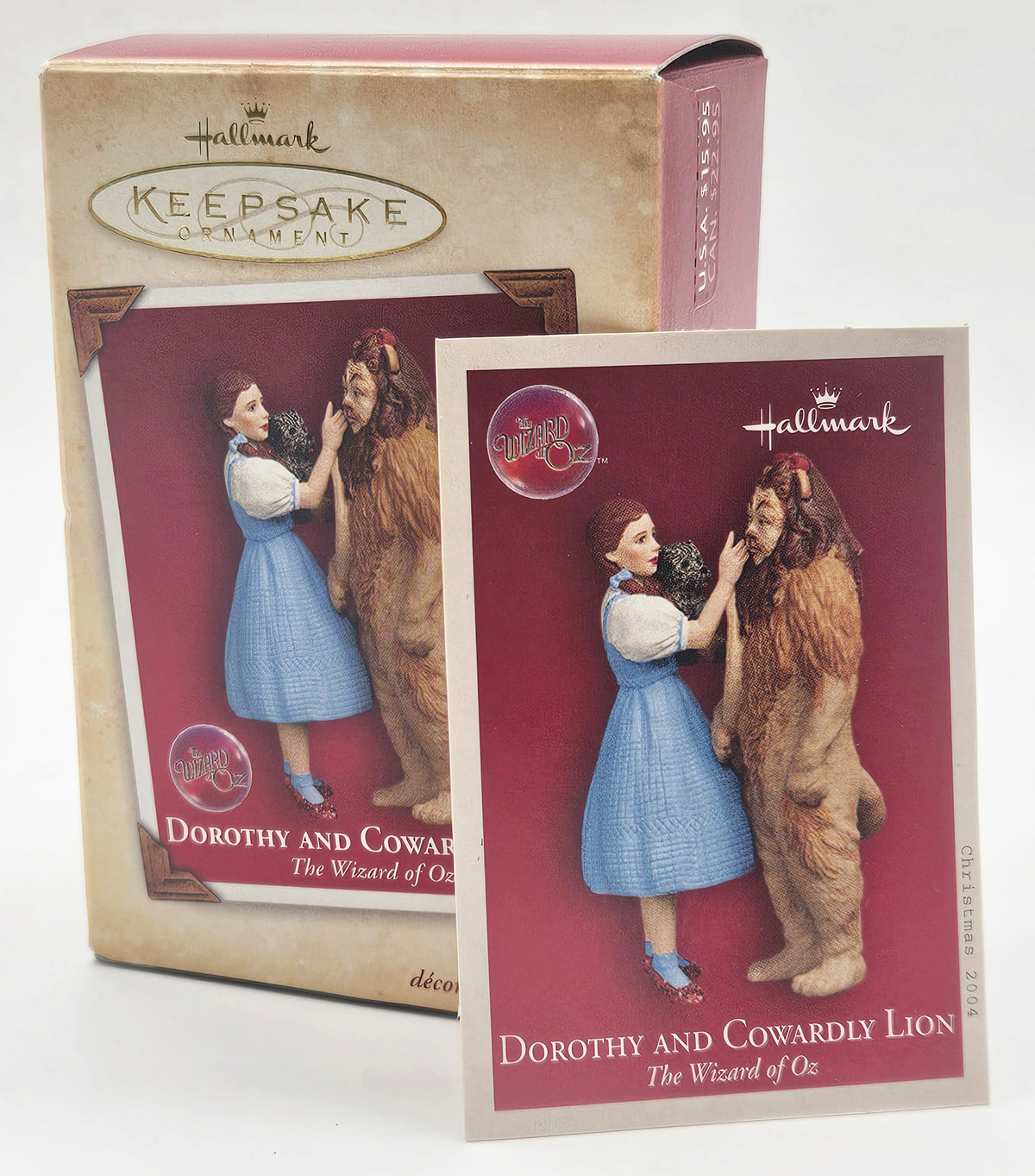 2004 Hallmark Keepsake Dorothy and the Cowardly Lion – box and memory card