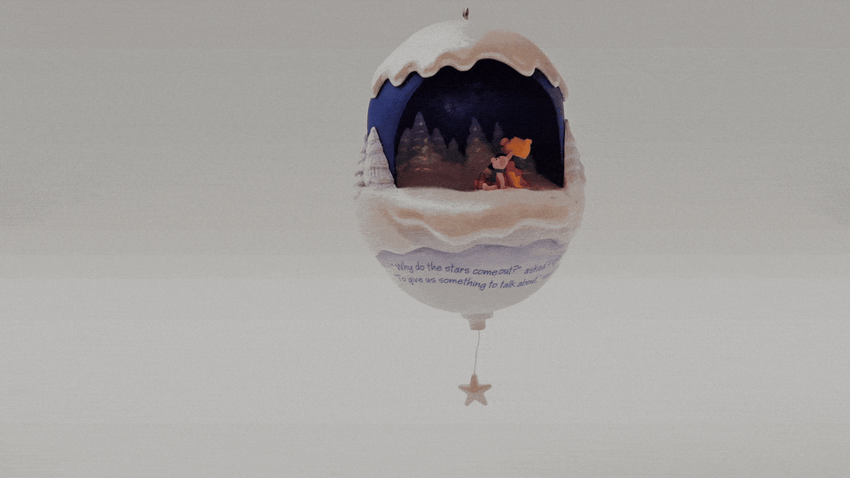 Hallmark Keepsake – “Club Winnie the Pooh Sharing the Stars” — ornament view