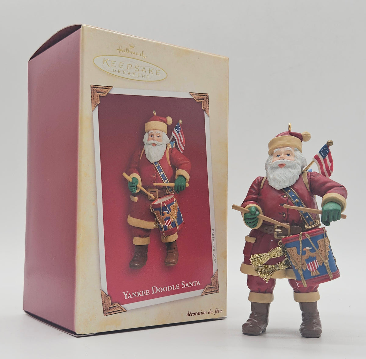 2005 Hallmark Keepsake Yankee Doodle Santa – with box