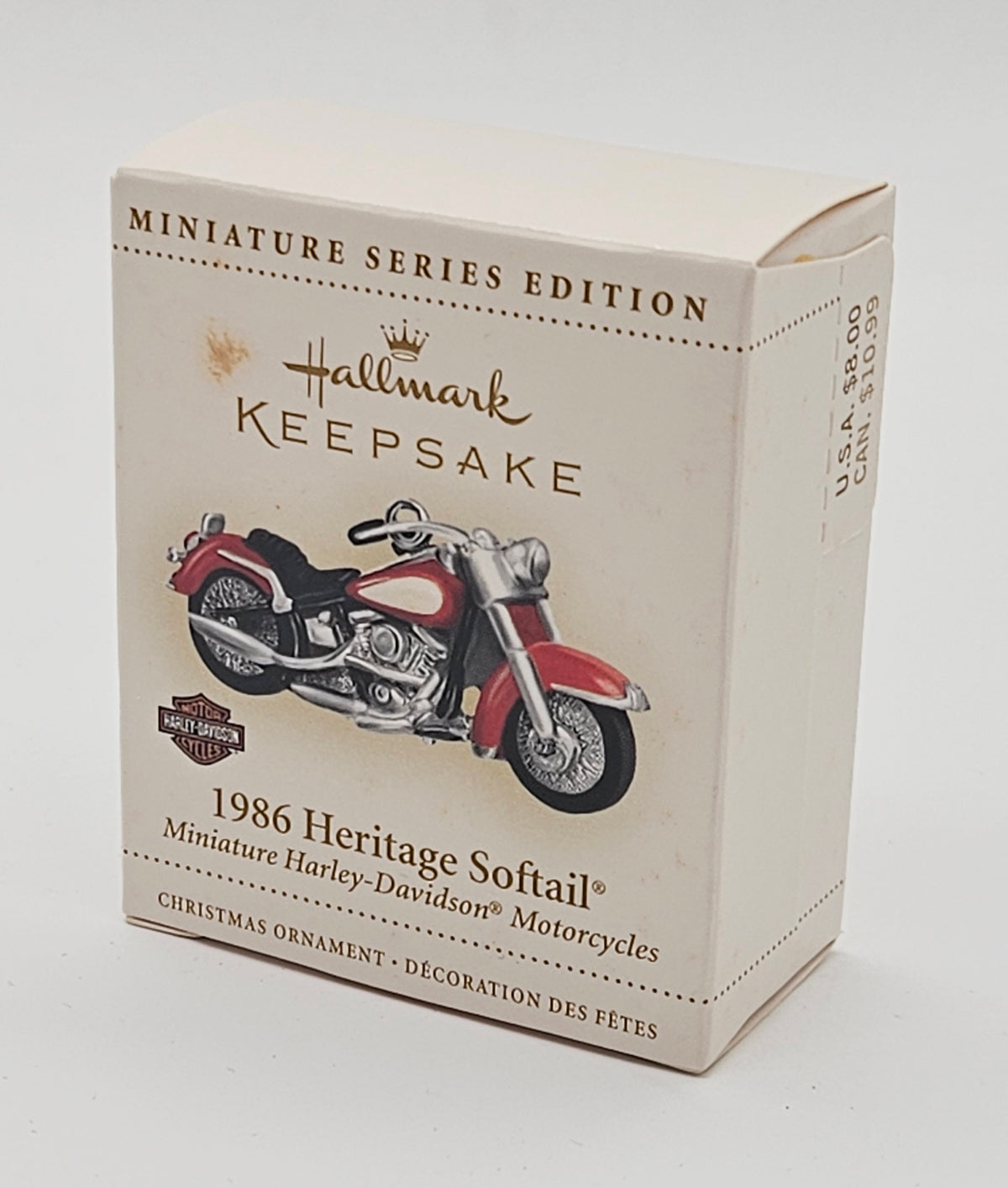 Hallmark Keepsake – “Miniature Harley Davidson Heritage Softail” — original packaging
