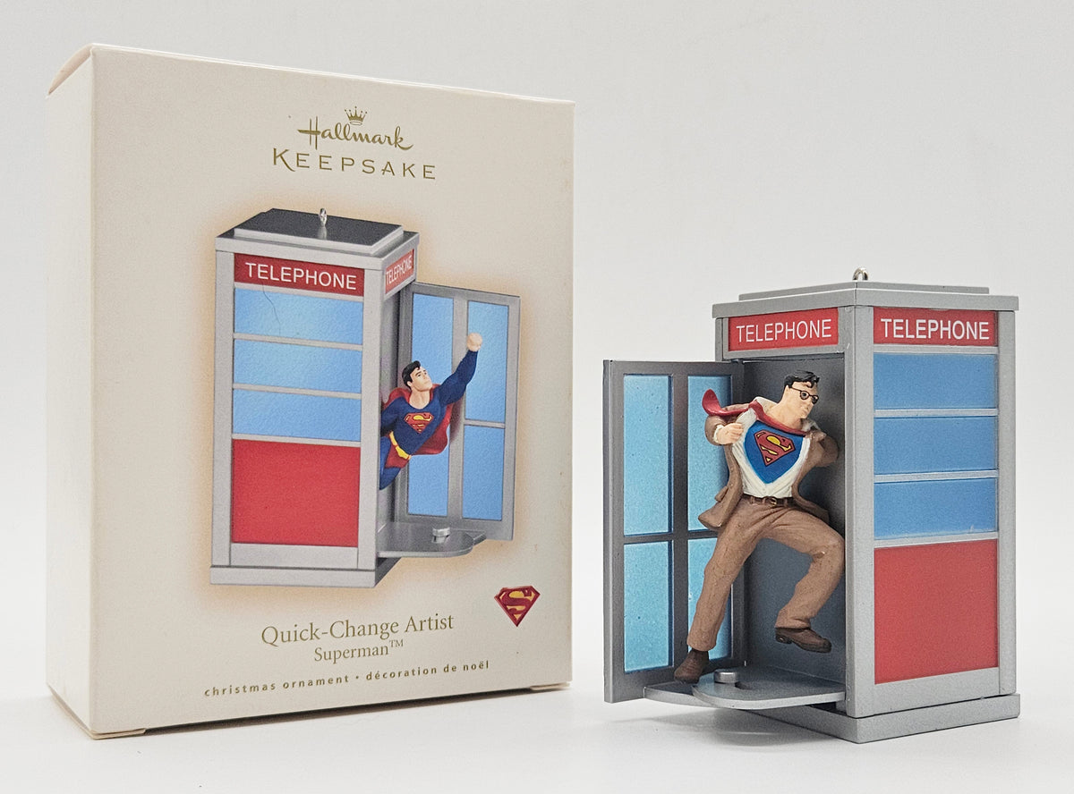 2007 Hallmark Keepsake Superman – Quick Change Artist (QXI4189) — with box clark kent side