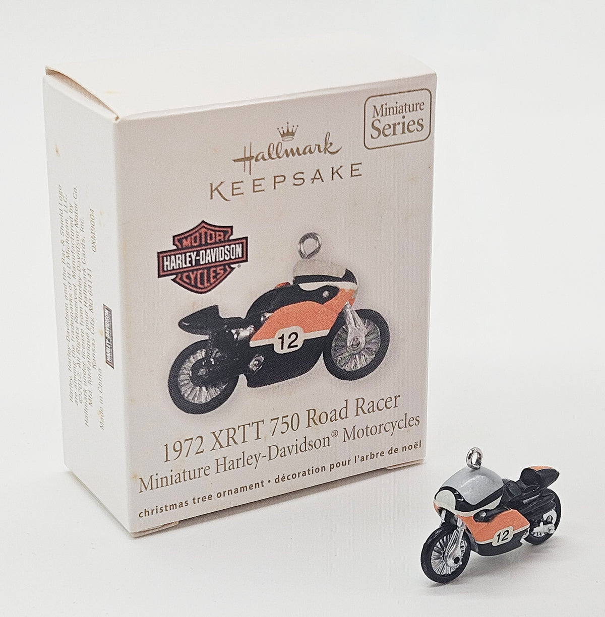 Hallmark Keepsake – “Miniature Harley Davidson XR-TT 750 Road Racer” — with original box