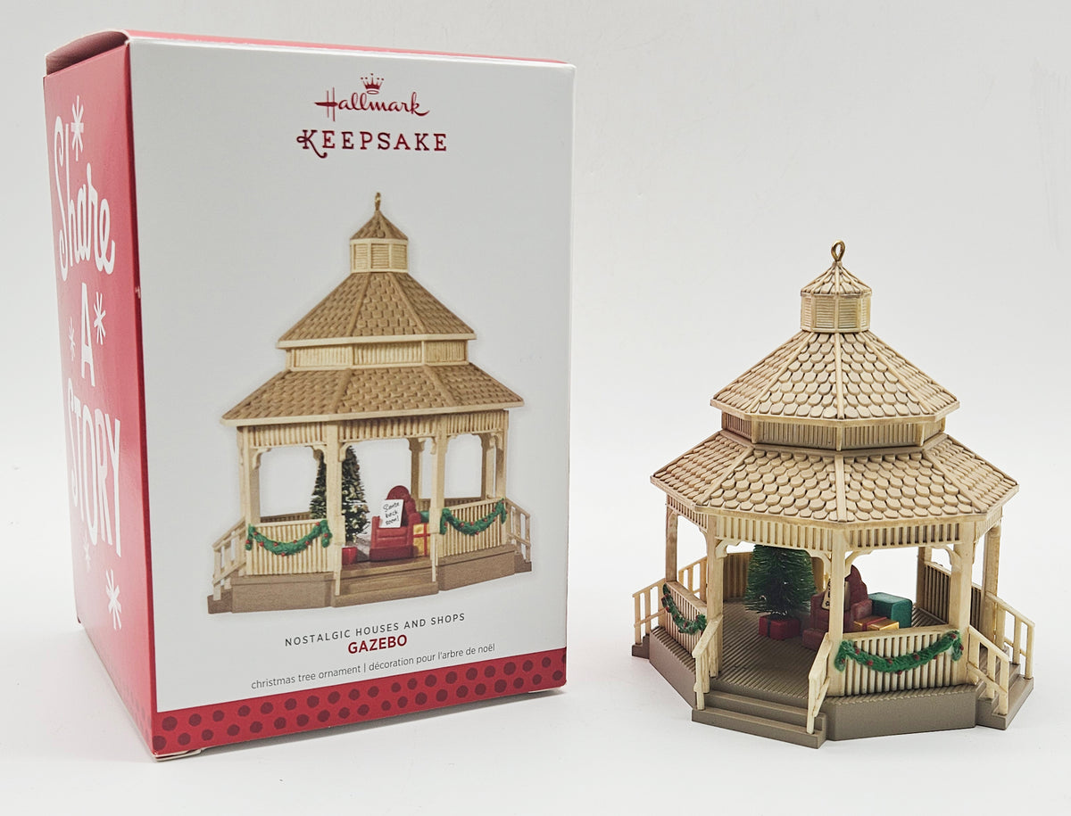 Hallmark Keepsake – “Gazebo Nostalgic Houses & Shops” — with original box