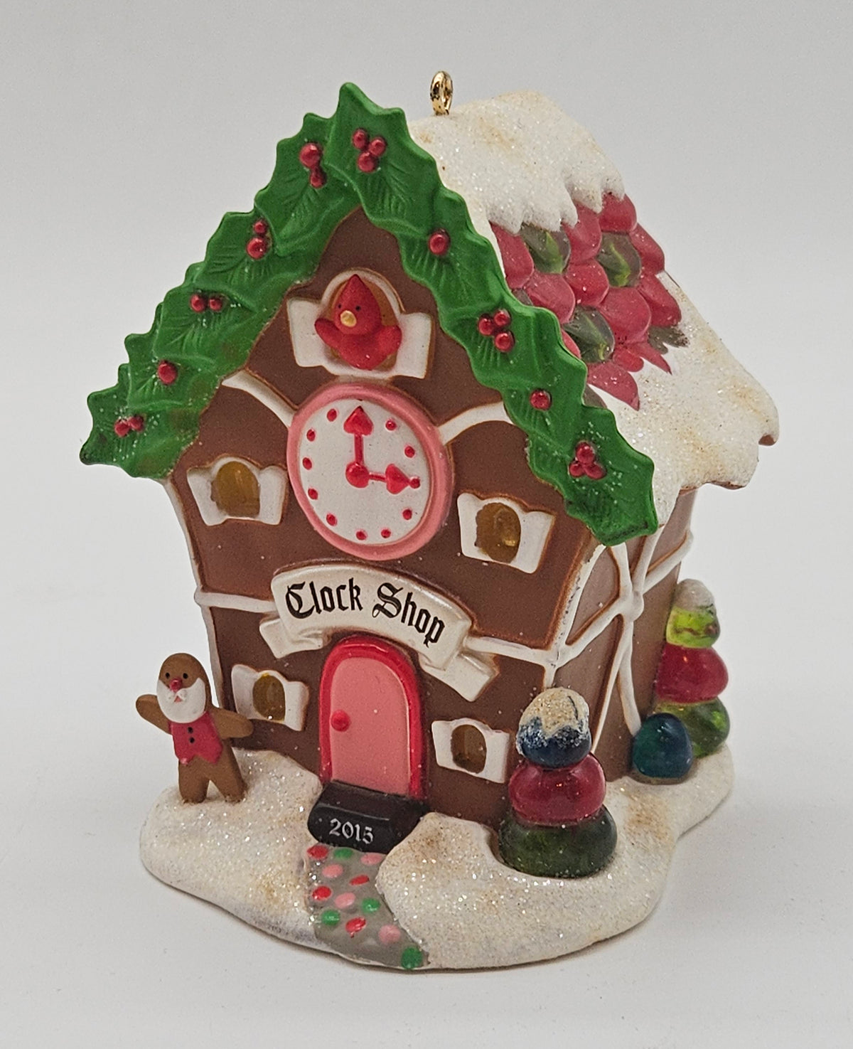 Hallmark Keepsake – “Noelville Clock Shop” — ornament view
