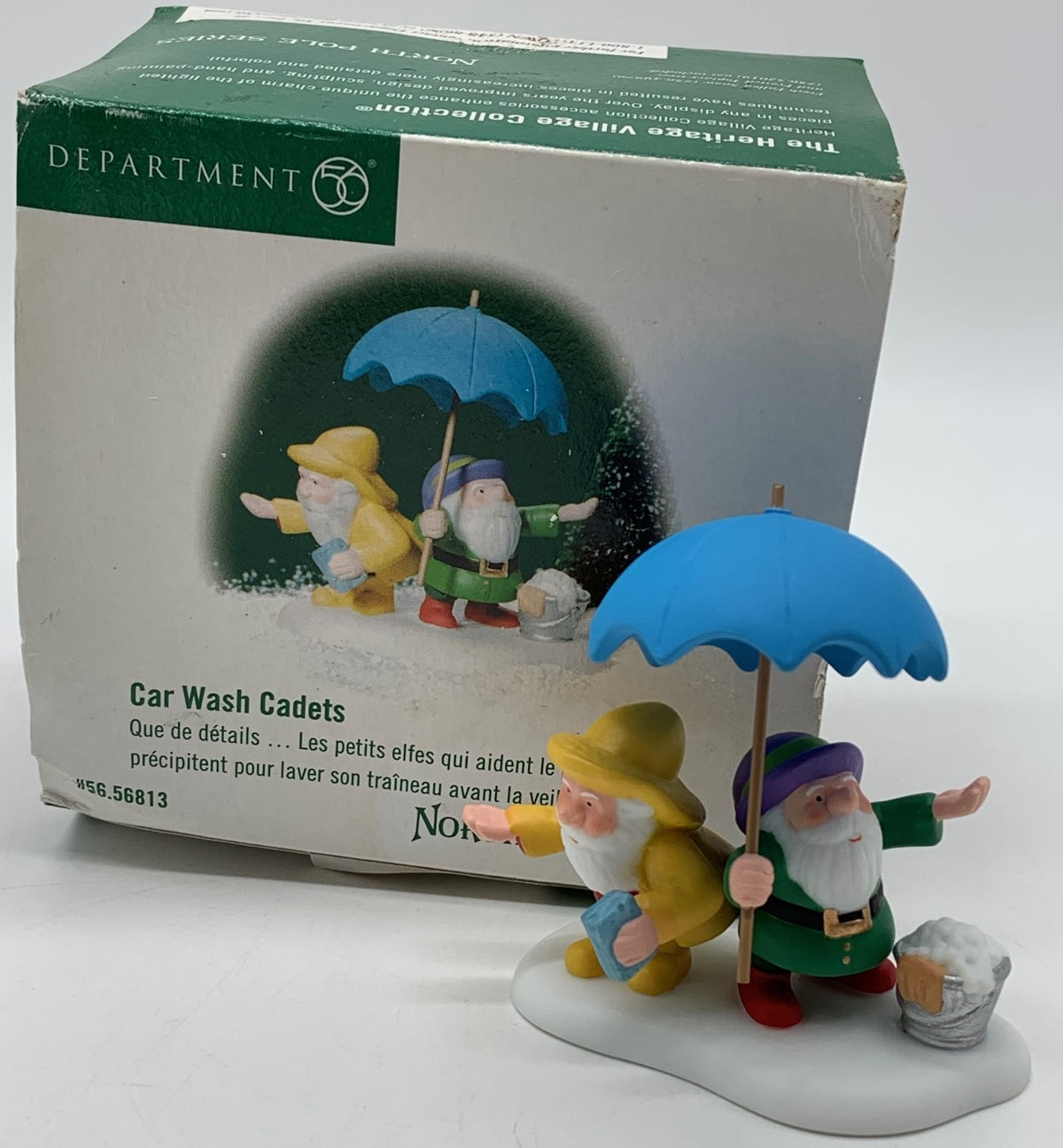 Dept 56- North Pole Village "Car Wash Cadets"