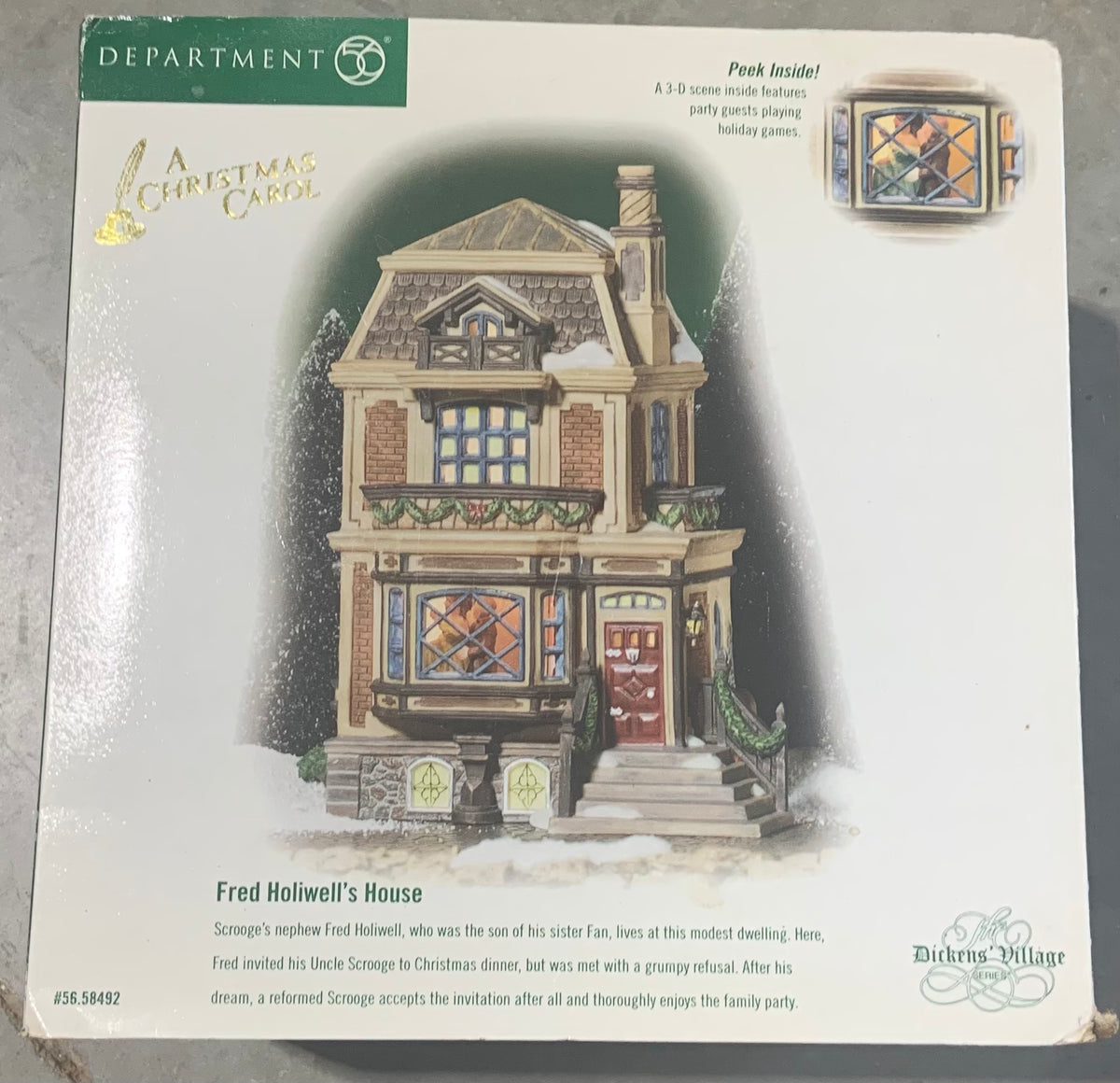 Dept 56- Dickens' Village "Fred Holiwell's House"