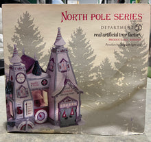 Load image into Gallery viewer, Dept 56- North Pole Series "Real Artificial Tree Factory" sleeve damaged