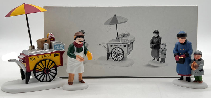 Dept 56- Christmas in the City "Hot Dog Vendor"