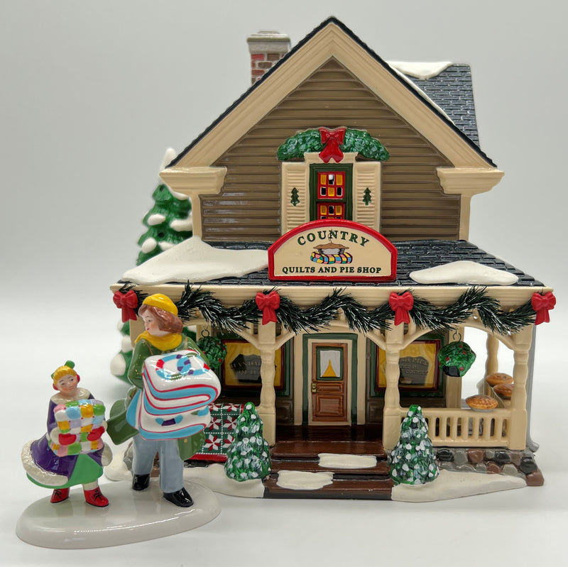 Dept 56- Snow Village Bucks County "Country Quilts and Pies"