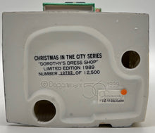 Load image into Gallery viewer, Department 56- Christmas in the City "Dorothy's Dress Shop"