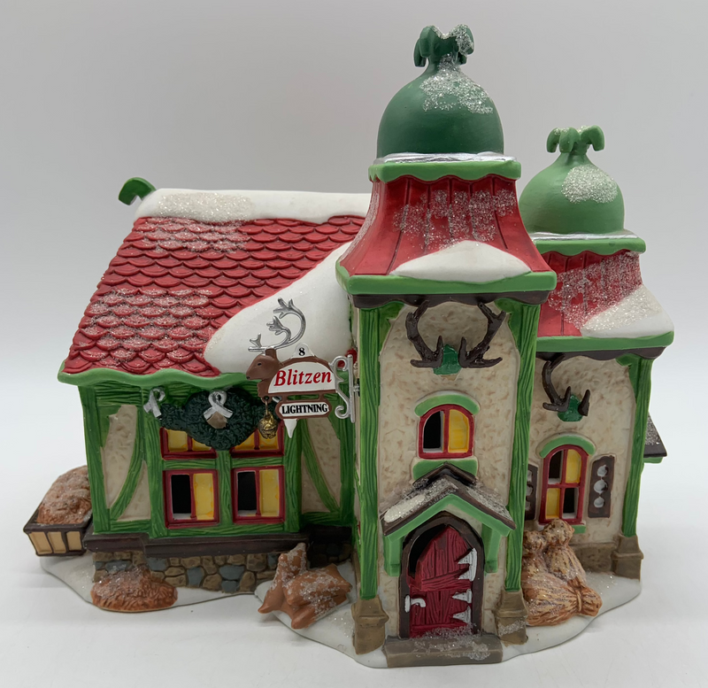 Dept 56- North Pole Series "The Reindeer Stables, Donder & Blitzen"