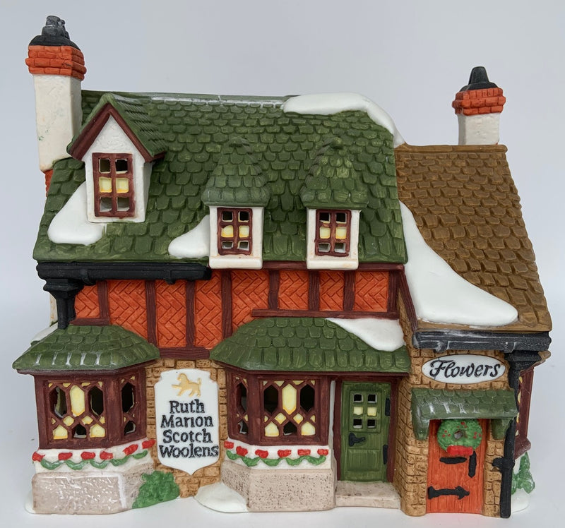 Dept 56- Dickens' Village "Ruth Marion Scotch Woolens"