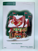 Load image into Gallery viewer, Retired Department 56- North Pole Series "Reindeer Flying Feed Store"