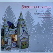 Load image into Gallery viewer, Retired Department 56- North Pole Series "Real Artificial Tree Factory"