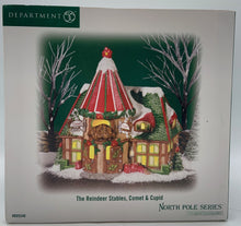 Load image into Gallery viewer, Retired Department 56- North Pole Series "The Reindeer Stables, Comet & Cupid"
