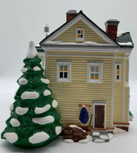 Load image into Gallery viewer, Dept 56- Snow Village "Carpenter Gothic Bed & Breakfast" back