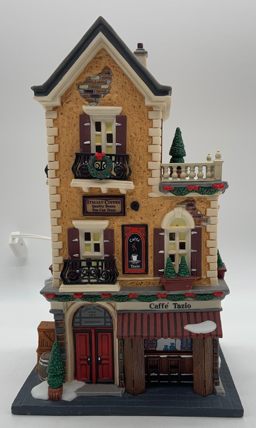 Department 56 Christmas In The City Cafe popular Tazio