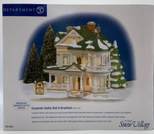 Load image into Gallery viewer, Department 56- Snow Village "Carpenter Gothic Bed & Breakfast" box