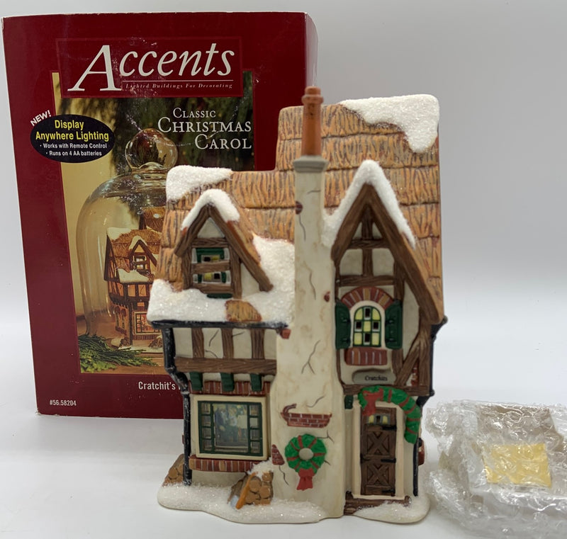 Dept 56- Accents Classic Christmas Carol "Cratchit's House"