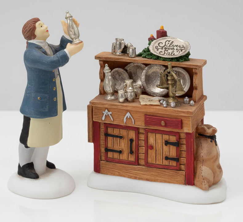 Dept 56- New England Village "Silver for Sale" accessory