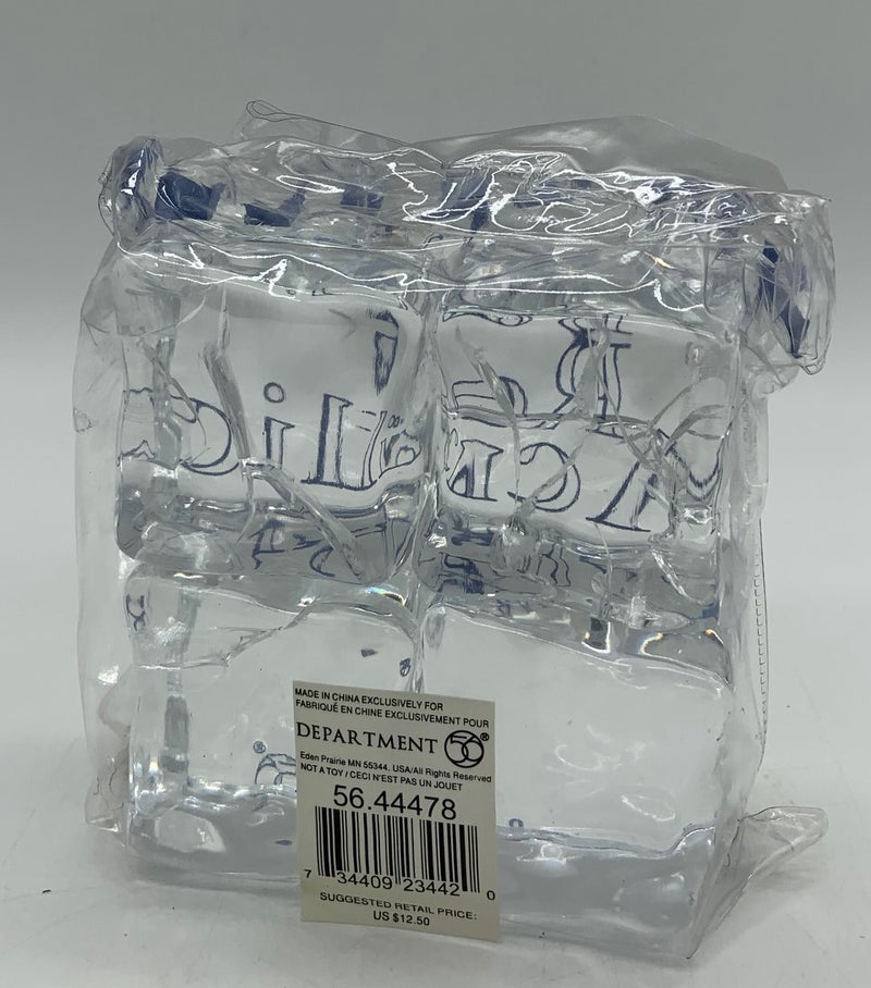 Dept 56- Village Accessories "Real Acrylic Ice - medium" bag of 4