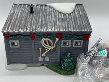 Load image into Gallery viewer, Dept 56- Jack Daniel's Village "Charcoal Grinding Building and Jack on the Rocks accessory"