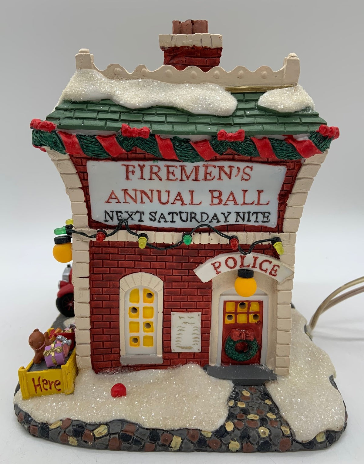 Dept 56 Twas the night before Christmas "Hoof & Ladder Fire Station"