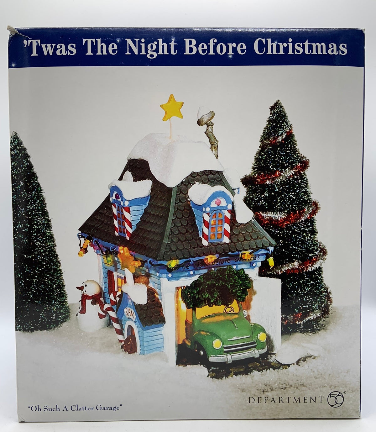 Department 56- Twas the Night Before Christmas "Oh Such a Clatter Garage"